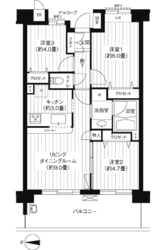 パークビューステージ東陽町の物件間取画像